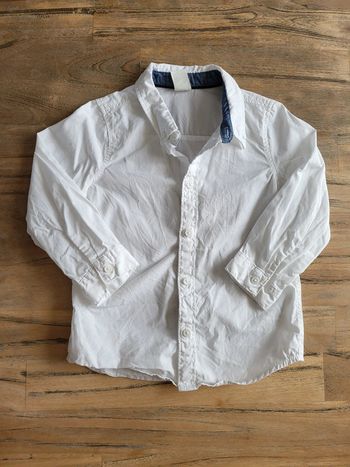 Chemise blanche 2 ans