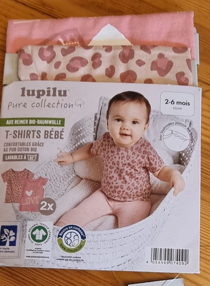 Lot 2 t-shirt bébé fille neufs