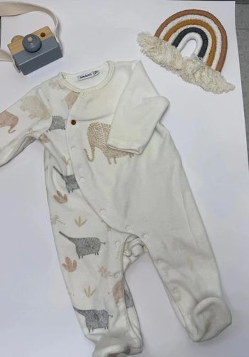 Pyjama Noukie's velours taille 6 mois, 68 cm unisexe