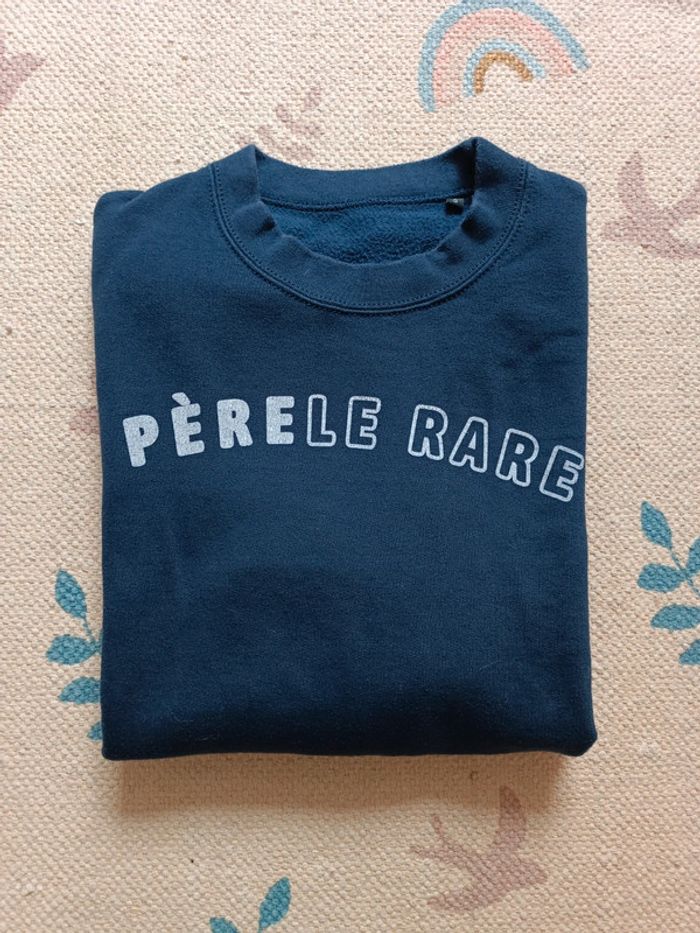 Sweat pèrele rare S bleu marine papa