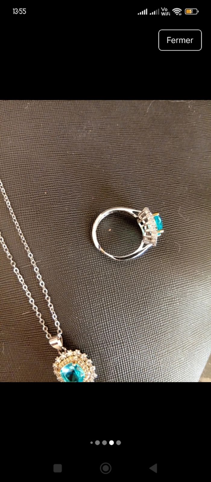 Parure Collier et bague fantaisie - photo numéro 7