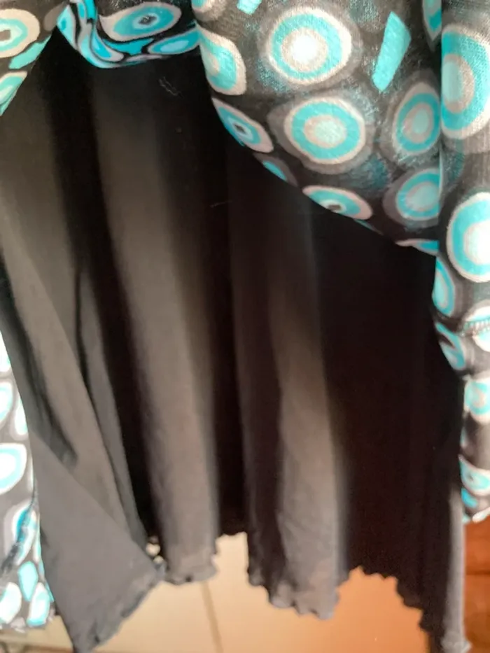 Superbe blouse longues manches TAIFUN jamais portée doublée dessins Vintage - photo numéro 10