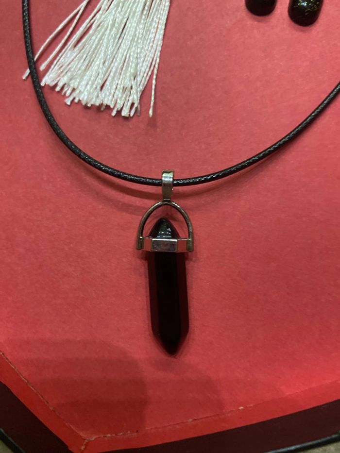 Pendentif  pierre chakra + porte clefs - photo numéro 3