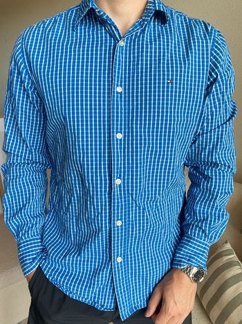 Chemise Tommy Hilfiger - taille S - bleu 👔