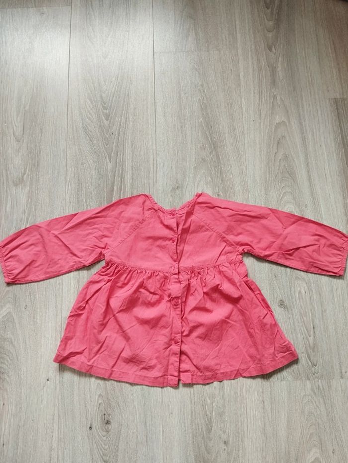 Robe/tunique mignonne DPAM rose saumoné chats cirque 18 mois automne - photo numéro 4