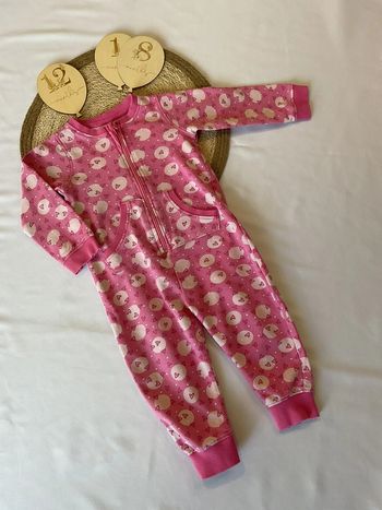 Combi sur pyjama pyjama sans pied fille ouverture avant