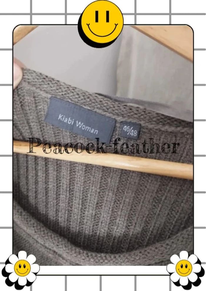 Tunique pull marron Kiabi 46/48 - photo numéro 3