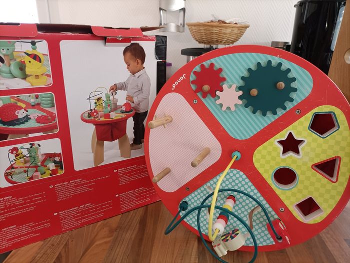 Table activités bois Janod hérisson avec carton - photo numéro 9