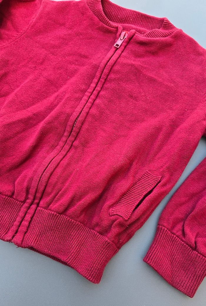 Veste pull zippé 4 ans garcon tissaia basic - photo numéro 2