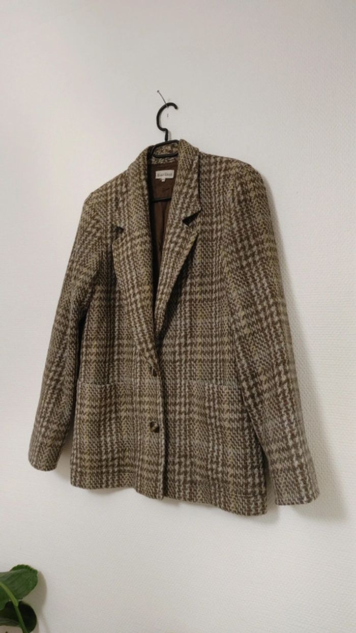 Veste en laine style oversize vintage - photo numéro 3