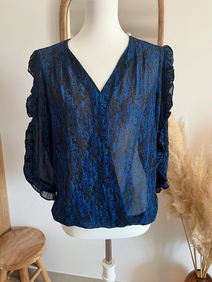 Blouse bleue et transparente School Rag - photo numéro 3
