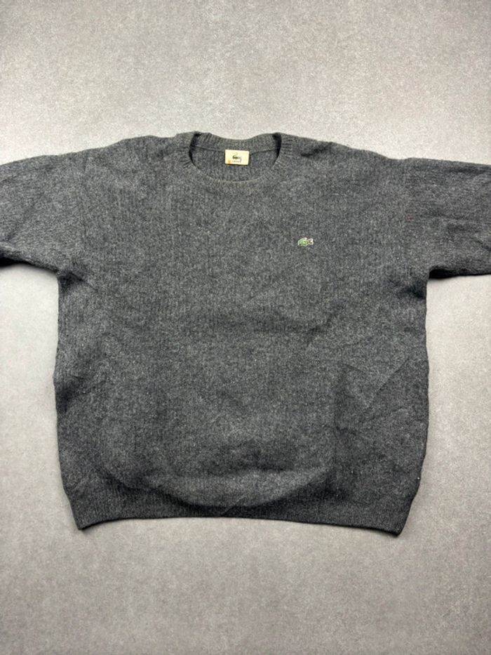 Pull Ralph Lauren gris col rond en laine old money taille L - photo numéro 2