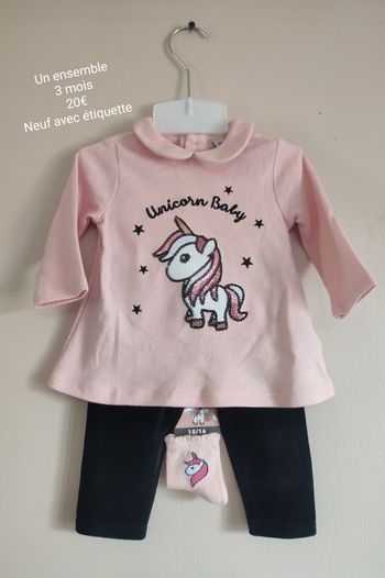 Ensemble 3 mois fille
