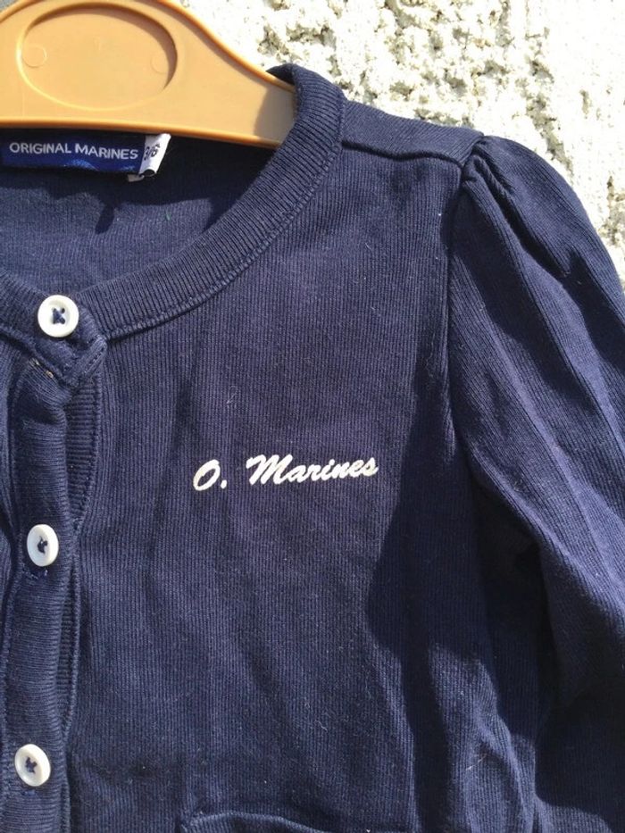 Gilet original marine 3/6 mois - photo numéro 5
