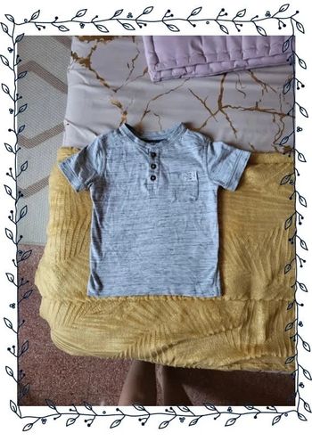 T-shirt gris avec petite poche