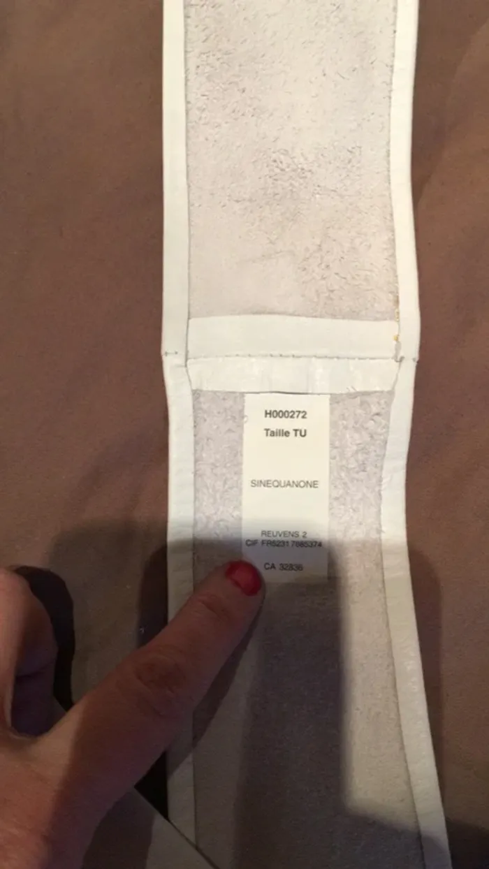 Belle Ceinture blanche en pur cuir - photo numéro 3