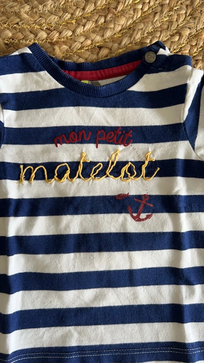 Lot de 2 t-shirt manches longues - 12 mois - photo numéro 4