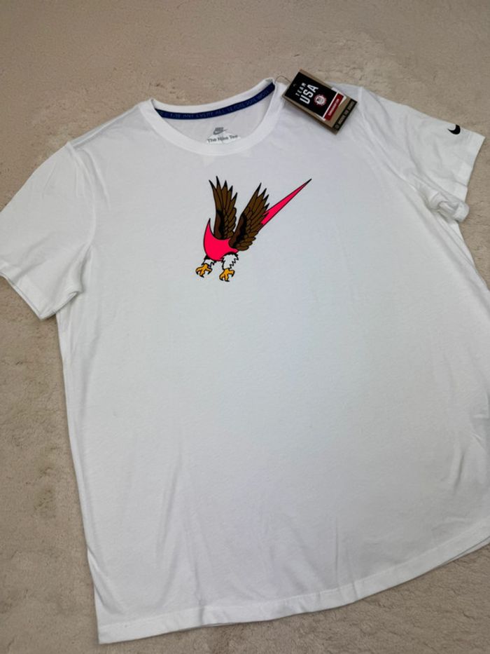 T-shirt Nike Team USA JO 2024 Aigle Blanc Neuf Taille L - photo numéro 2