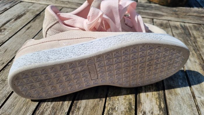 Baskets sneakers Puma rose cuir rose 39 état comme neuf - photo numéro 4