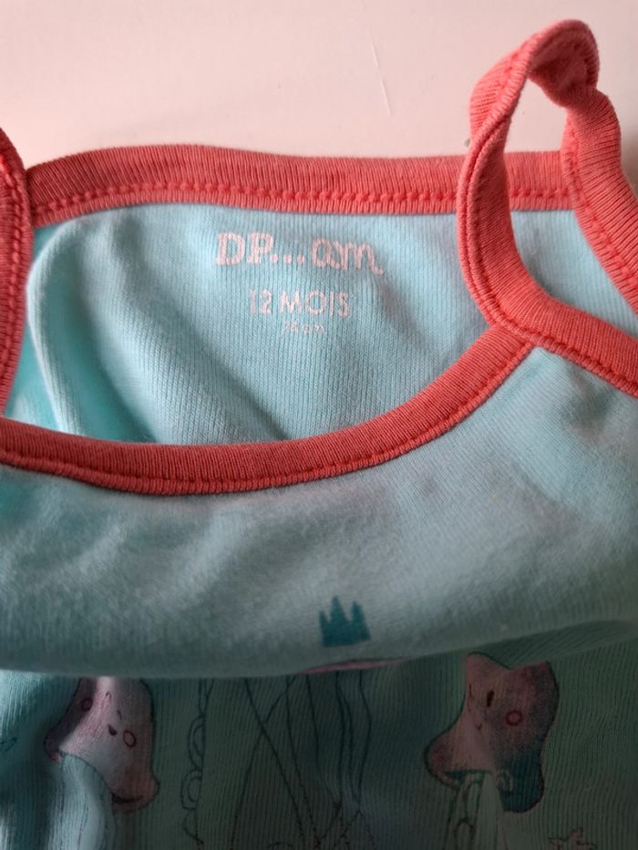 Lot de 3 bodys fille DPAM taille 12 mois - photo numéro 4