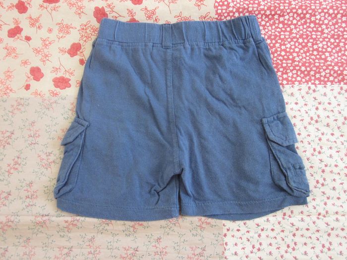 Short jersey bleu 12 mois - photo numéro 2