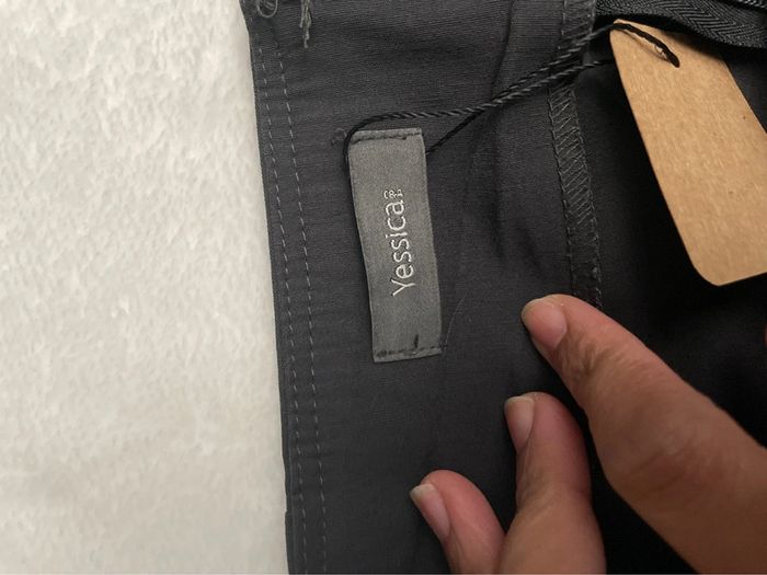 Jupe y2k grise droite style streetwear 2 fausses poches - photo numéro 7