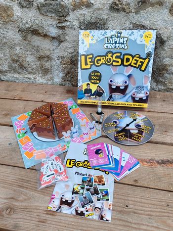Jeu de société le gros défi lapins crétins