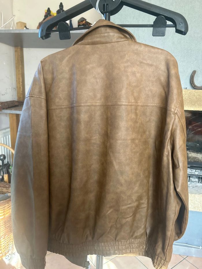 Veste simili marron - photo numéro 2