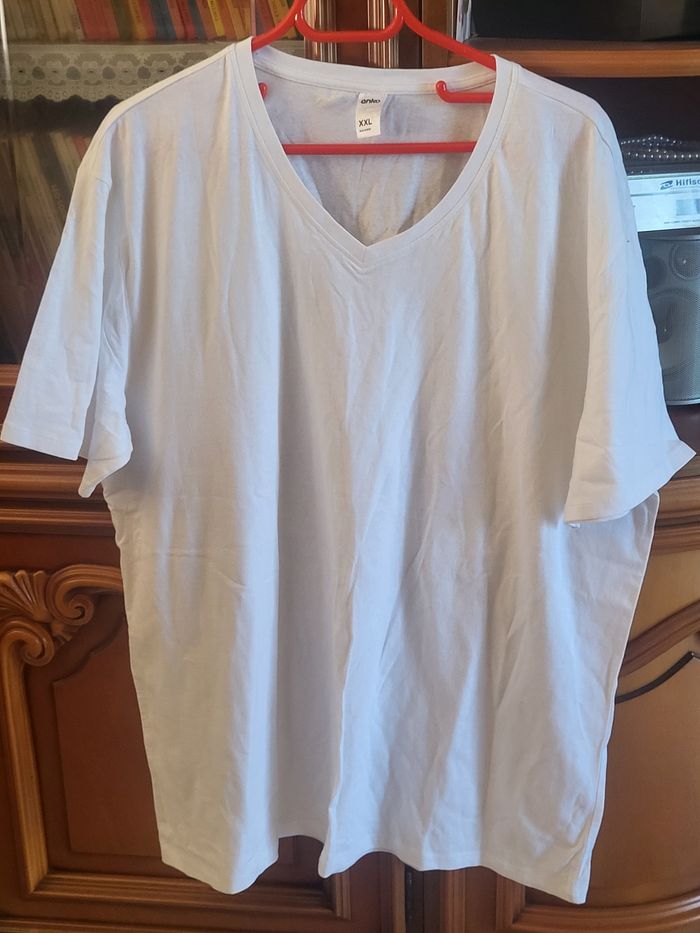 Tee-shirt  blanc manche courte homme - photo numéro 3