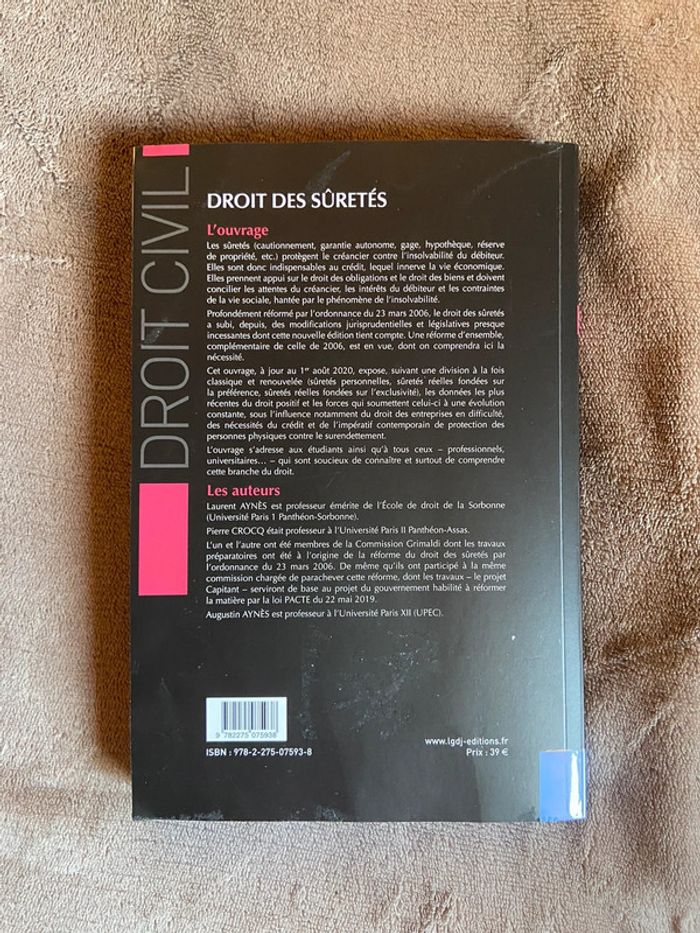 Luvre droit de sûretés 14e édition civil - photo numéro 3