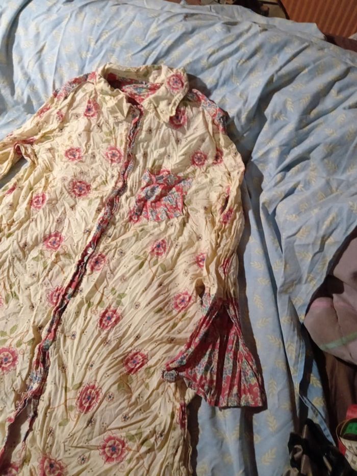 Chemise femme longue 100 %coton - photo numéro 4