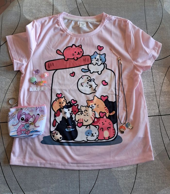 Tee-shirt NEUF pour fille taille 11 ans - photo numéro 2