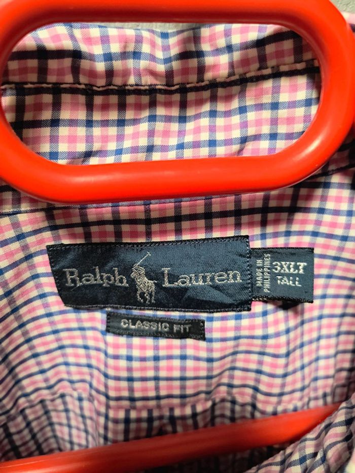 Chemise Ralph Lauren à Carreaux Rose & Bleu – Classic Fit XXXL – Style Vintage Y2K - photo numéro 6