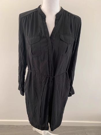 Robe saharienne noire H&M T38