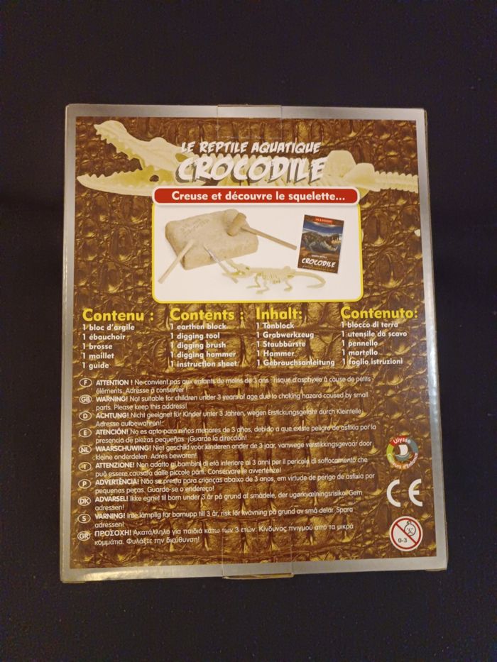 Kit paléontologie crocodile - photo numéro 7
