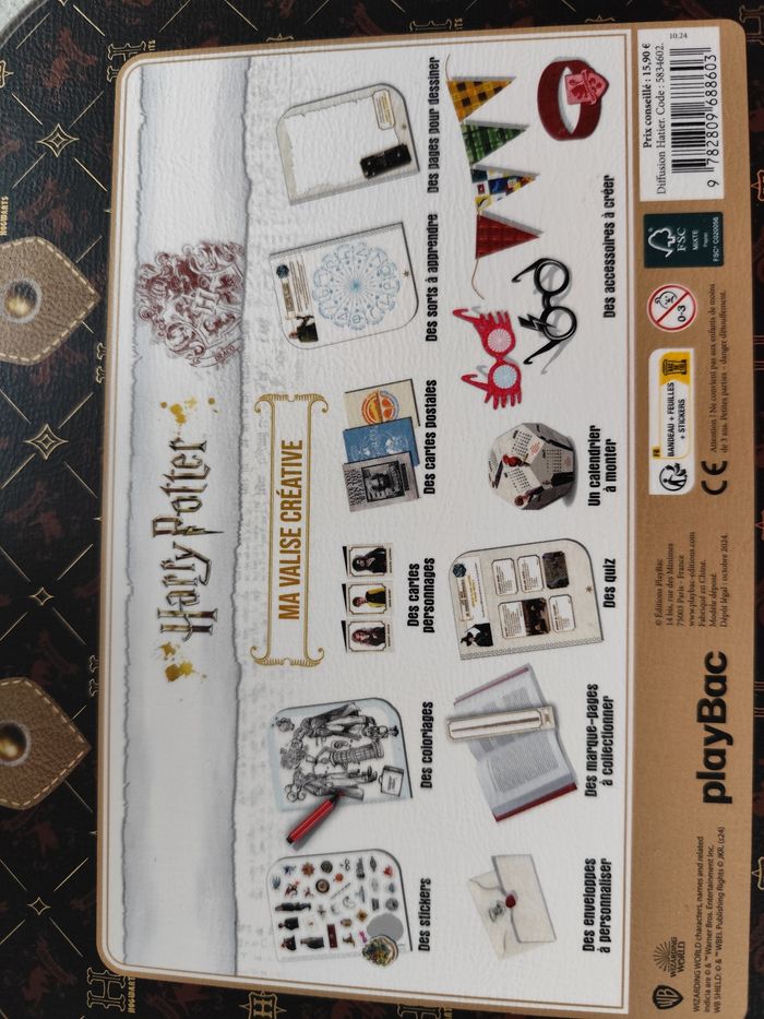 Harry Potter ma valise créative coloriage stickers et activités à créer wizarding world - photo numéro 4