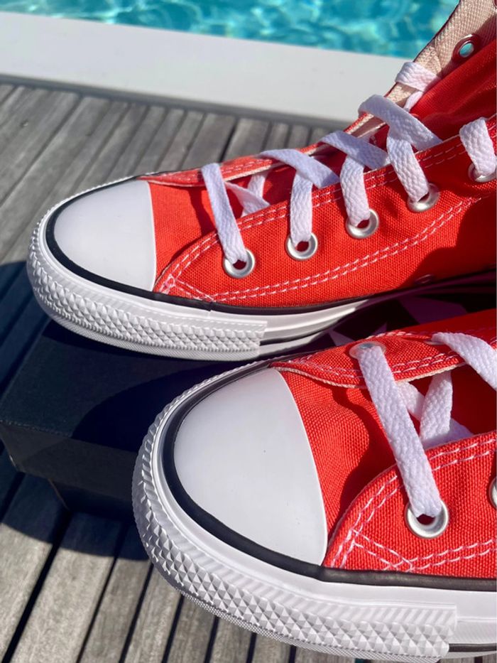 Converse Chuck Taylor glow summer orange vermillon - photo numéro 7