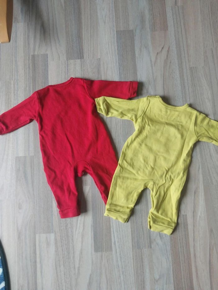 Lot 2 pyjamas ketchup moutarde 6 mois - photo numéro 4