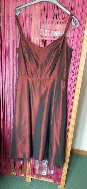 Robe longue bordeaux T 40