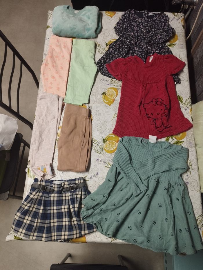 Lot vêtement fille 12 mois 17 article