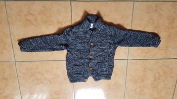 Gilet garçon 5 ans marine et blanc Tape à l'oeil