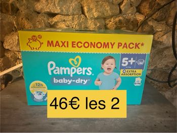 Couches Pampers taille 5+