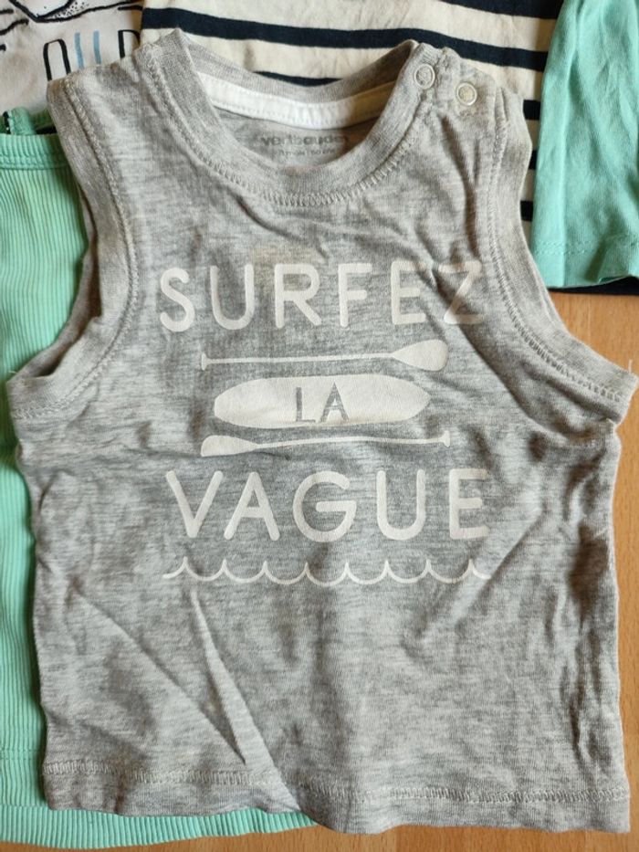 Lot 10 t-shirts / débardeurs été Kiabi en 3M - photo numéro 3