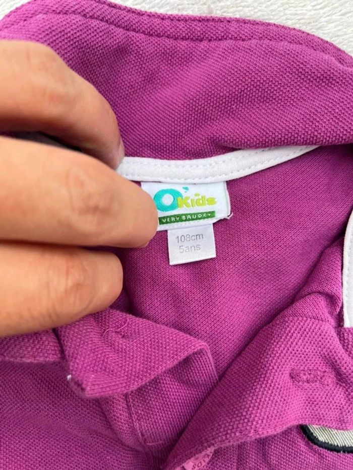 Polo mauve taille 5 ans - photo numéro 3