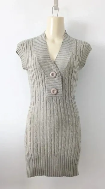 Gilet vintage tunique sans manches - La City - taille 36