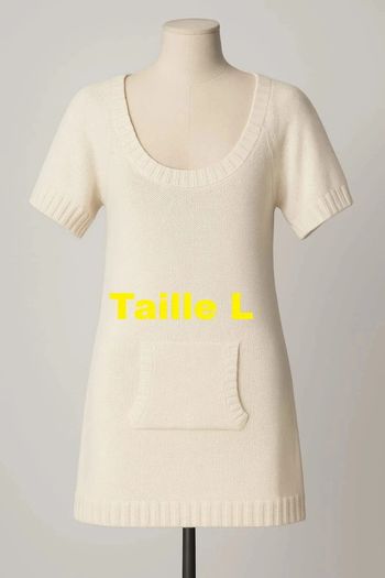 Robe style laine écru Naf Naf Taille L