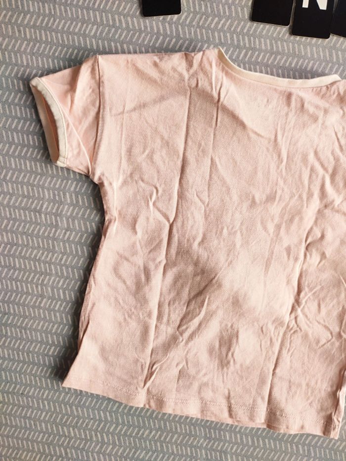 T-shirt manches courtes à effets relief pour fille – Neuf, taille 18 mois Marque : Vertbaudet - photo numéro 7