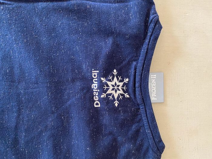 Tee shirt Desigual Disney avec sequins Reine des Neiges manche longue 11-12 ans - photo numéro 9