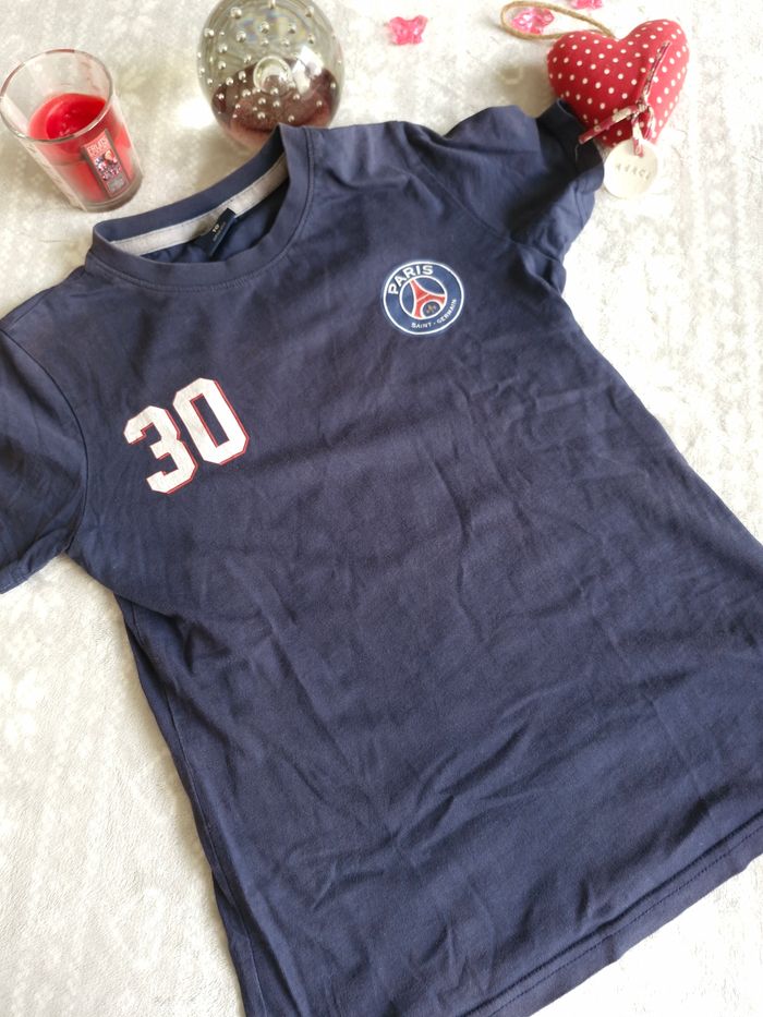 T-shirt bleu manches courtes Paris saint germain