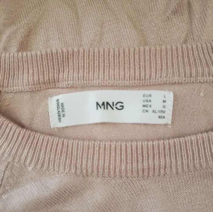 Pull fin manches courtes Mango taille L - photo numéro 2